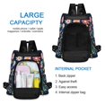 thumbnail image 6 of FORMRS Women's Travel Backpack Purse Anti-Theft Hidden Pockets Casual Shoulder Bag, Bloom Flowers, 6 of 7