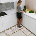 thumbnail image 6 of Farmhouse Kitchen Mats Sets 2 Piece Cushioned Anti-Fatigue Comfort Mat for Home & Office Ergonomically Engineered Memory Foam Kitchen Rug Waterproof Non-Skid, 30" by 17" + 47" by 17",Sunflower, 6 of 6