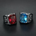 thumbnail image 4 of HOOUN Fashion Women Men Stylish Gothic Punk Skull Ring Cool Men's Band Rings Jewelry-#13-13, 4 of 9