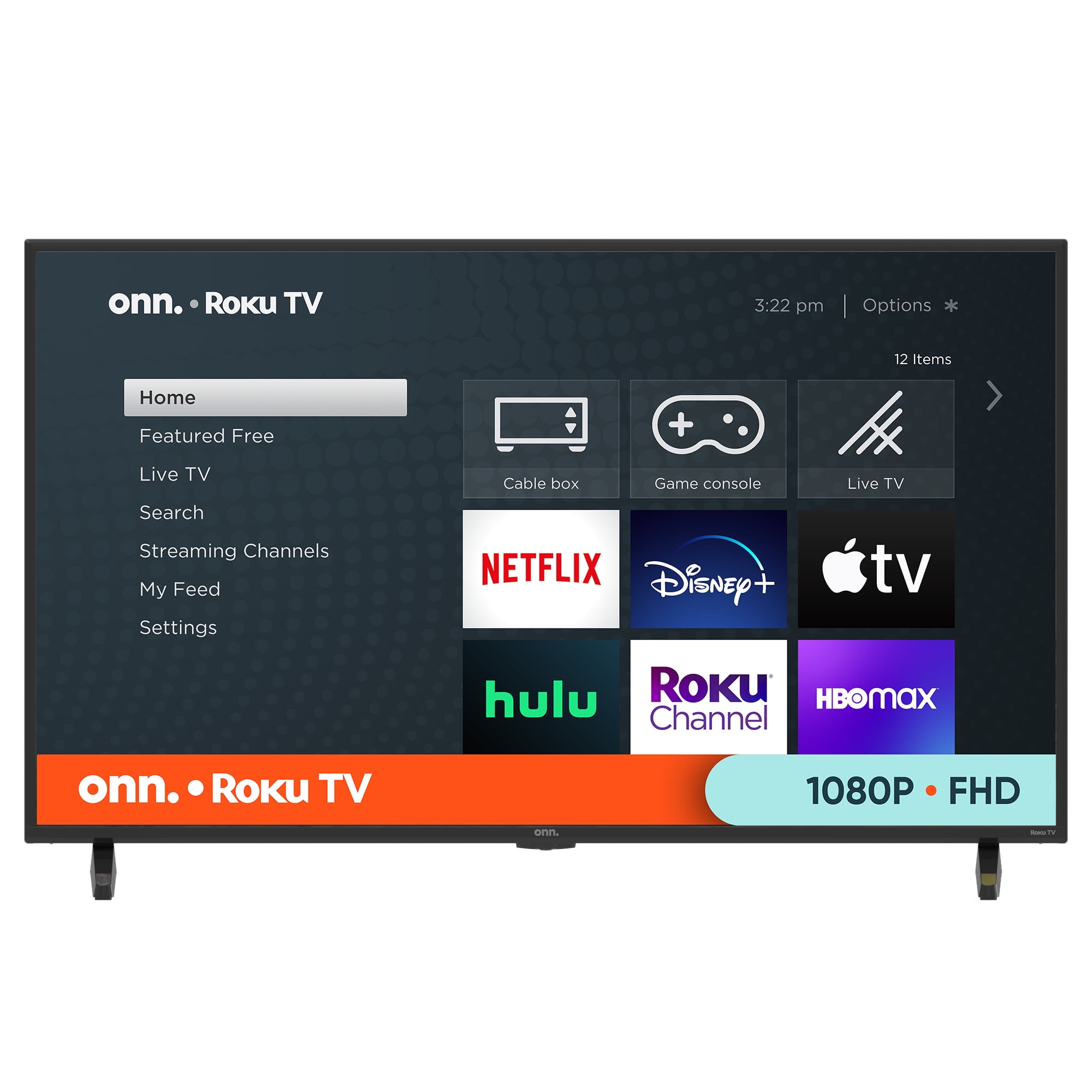 onn. (100069992) 43” 1080p LED Roku Smart TV