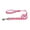 Pink, variant on CC TwoTone Pawprint Lead 4Ftx5/8In Blk