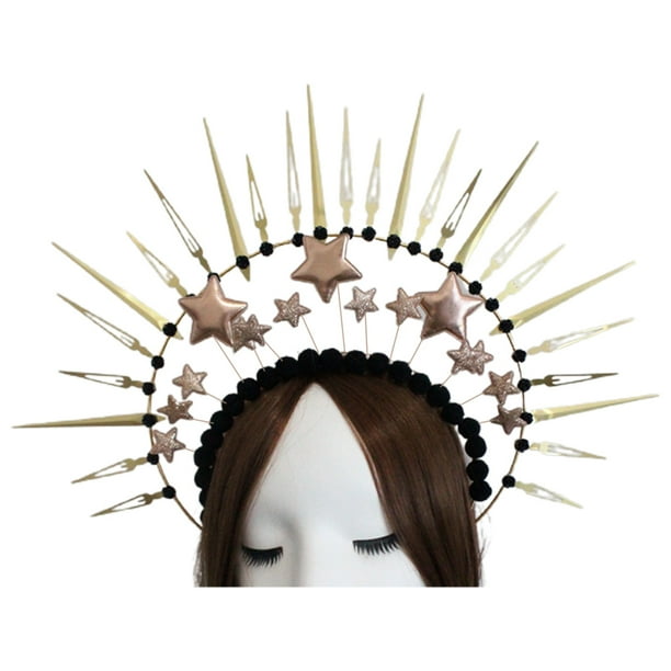CANKER DIY Materials Headband Spike Sun Halo Crown Star Headpiece Hair Accessories CANKER DIY Materials Headband Spike Sun Halo Crown Star Headpiece Hair Accessories