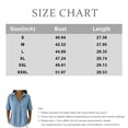 thumbnail image 4 of Jeans Shirt for Women Loose Fit Vintage Washed Denim T Shirt Summer Lightweight Going Out Jean Top Casual Polo Shirts Light Blue 3XL, 4 of 6