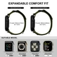 thumbnail image 5 of Watch Band Compatible with Apple Watch 49mm 45mm 44mm 42mm, Rugged Nylon Sports Straps for iWatch Ultra 2/Ultra Series 9/8/7/6/5/4/3/2/1/SE Men Women, 5 of 8