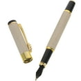 thumbnail image 2 of 1Pack Fountain Pen for Smooth Writing with Iron Material in Beige Color Suitable for Students and Teachers, 2 of 9
