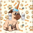 thumbnail image 1 of Metal Light Switch Plate Cover Ice Cream Pug Unicorn Purple DOG047, 1 of 13