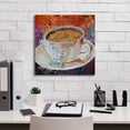 thumbnail image 5 of Epic Graffiti 'Cup of Conversation' by St. Hilaire Elizabeth, Canvas Wall Art, 18"x18", 5 of 8