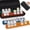Large Size, variant on Double 6 Dominos Set for Adults with 28 Tiles & 4 Silicone Domino Racks, Fits Most Standard Sizes (Not for Tournament), Classic Board Games with Portable Case for Family Game Nights and Travel