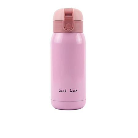 

ADVEN Vacuum Flask Bottle Stainless Steel Insulated Cup Travel Outdoor Water Bottles Cups with Press Lid for Home Office Drinkware Pink 360ml