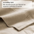 thumbnail image 3 of Bare Home  Cotton Flannel Sheet Set - Velvety Soft Heavyweight Grey Full, 3 of 5