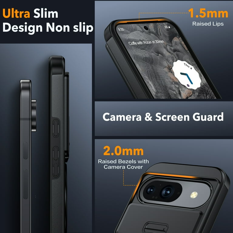 TUDIA DualShield Grip Coque Pour Google Pixel 6a (2022), [MergeGrip] Étui De Protection Mince à