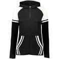 thumbnail image 4 of Holloway Sportswear L Womens RETRO GRADE JACKET Black/White 229761, 4 of 5