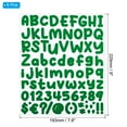 thumbnail image 2 of Uxcell Alphabet Letters Numbers Stickers, 6 Sheets Self Adhesive Decal, Dark Green, 2 of 6