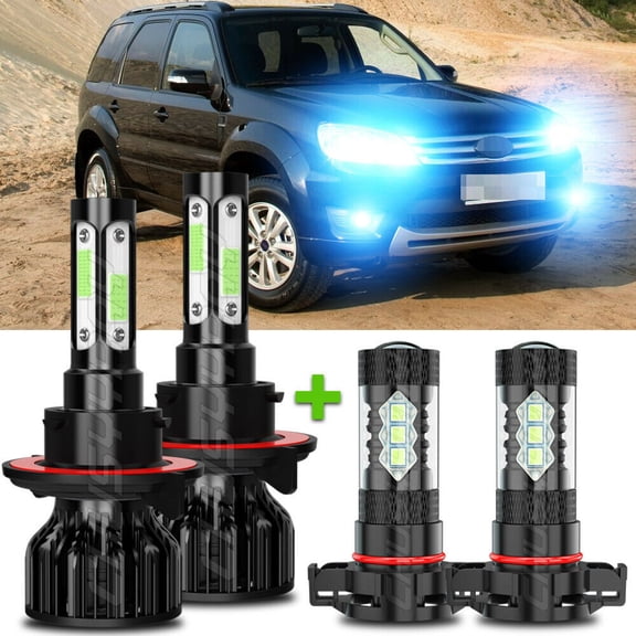 9008 led headlight bulb H16/5202 Fog Light Pack of 4 Ice blue 8000k Plug and Play