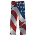 thumbnail image 4 of Beauty American Flag With Light Effect Winter Female Pants Flannel High Waist Women Pants Lady Warm Straight Leg Plush Trousers, 4 of 7