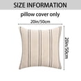 thumbnail image 7 of Unique Bargains Pack of 2 Striped Soft Cozy Cushion Cases Pillow Covers 20" x 20" Black, 7 of 7