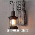 thumbnail image 4 of Vintage Wall Light Wood Arts Lantern Wall Mounted Hanging Light For Home Cafe Bar Bedroom Decoration, 4 of 4