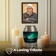 thumbnail image 3 of Yatskia Telescope Northern Lights Small Urns for Human Ashes Keepsake, Little Funeral Urn for Ashes for Women, Mini Memorial Urns for Human Ash Adult Man, (Monar Pack of 1, 3 Inch), 3 of 8