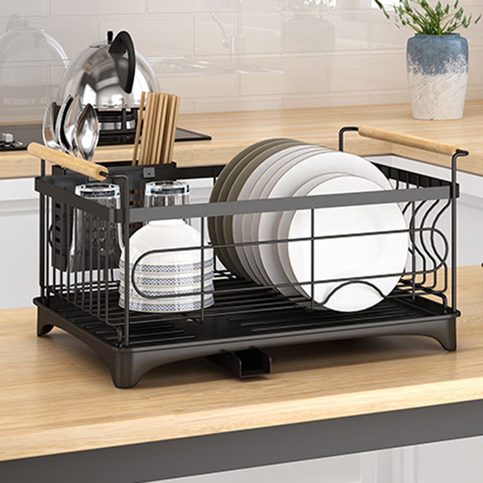 Ilvvan over Sink (31≤Sink Size≤39.5) Dish Drying Rack (Expandable  Height/Lengt