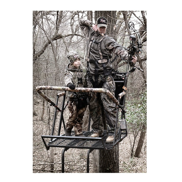 X-Stand Treestands The Jayhawk 20 Foot Tall Two Person Hunting
