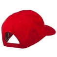 thumbnail image 4 of Checkered Flag Alphabet Embroidered Red High Profile Cap - H OSFM, 4 of 5