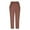 Coffee, variant on WREESH Womens Cotton Linen Pants Fashion Casual Spring and Summer Solid Color Loose Full Length Pants Red