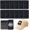 Black Silver, variant on Blank Leather Patches for Hats - Iron On Leatherette Patches for Laser Engraving Blanks, Custom Hat Patch Heat Press Supplies for DIY Repair and Decoration (60 Pcs, Black Silver)