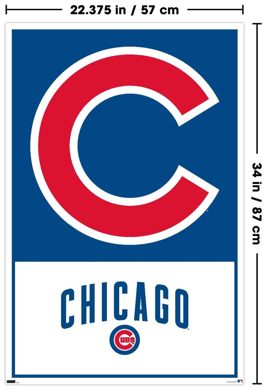 MLB Chicago Cubs - Logo 22 Wall Poster, 22.375" x 34"