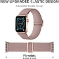 thumbnail image 2 of PINHEN 3 Pack Stretchy Nylon Solo Loop Band Compatible with Apple Watch Band 44mm 45mm 42mm 49mm, Soft Nylon Elastic Braided Wristband for iWatch Series 9 8 7 6 5 4 3 2 1 Ultra SE Women, 2 of 8