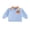 Sky Blue, variant on Toddler Baby Boy Girl Halloween Sweatshirt Pumpkin Embroidery Quarter Zip Collar Long Sleeve Shirt Tops Fall Winter Clothes 1-5T