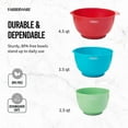 Farberware Set of 3 Plastic Mixing Bowls in Assorted Colors
