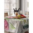 thumbnail image 6 of Pink Tulip Table Cloth, Waterproof Tablecloth for Rectangle Tables, Vintage Spring Floral Retro Art Butterfly Wooden Reusable Washable Fabric Table Cover for Restaurant Kitchen Dining Tables 52"x70", 6 of 9