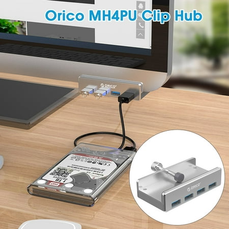 ORICO MH4PU USB3.0 4 Ports Monitor Table Clip-type HUB For PC