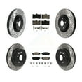 thumbnail image 1 of Transit Auto Front Rear Disc Brake Rotors and Ceramic Pads Kit (6Pc) for Car Lexus IS300 IS350 GS350 RC350 RC300 GS450h IS200t GS300 RC200t GS200t KDC-100001, 1 of 11