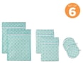 thumbnail image 4 of Design Imports CAMZ10512 Aqua Lattice F Sac à Linge en Maille - Ensemble de 6, 4 of 5