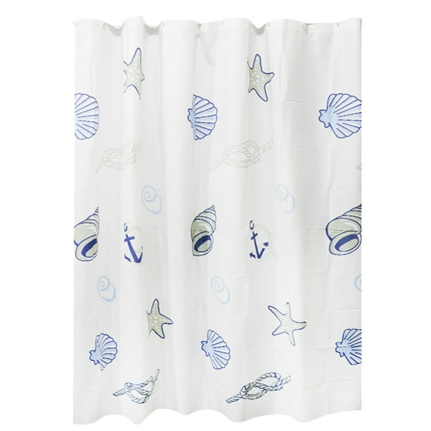 Yhmxh Decoración del baño Cortina de ducha de plástico impermeable y resistente al moho, tamaño extragrande (21,5 x 24,8 m), ideal para baño, inodoro, bañera o mampara.