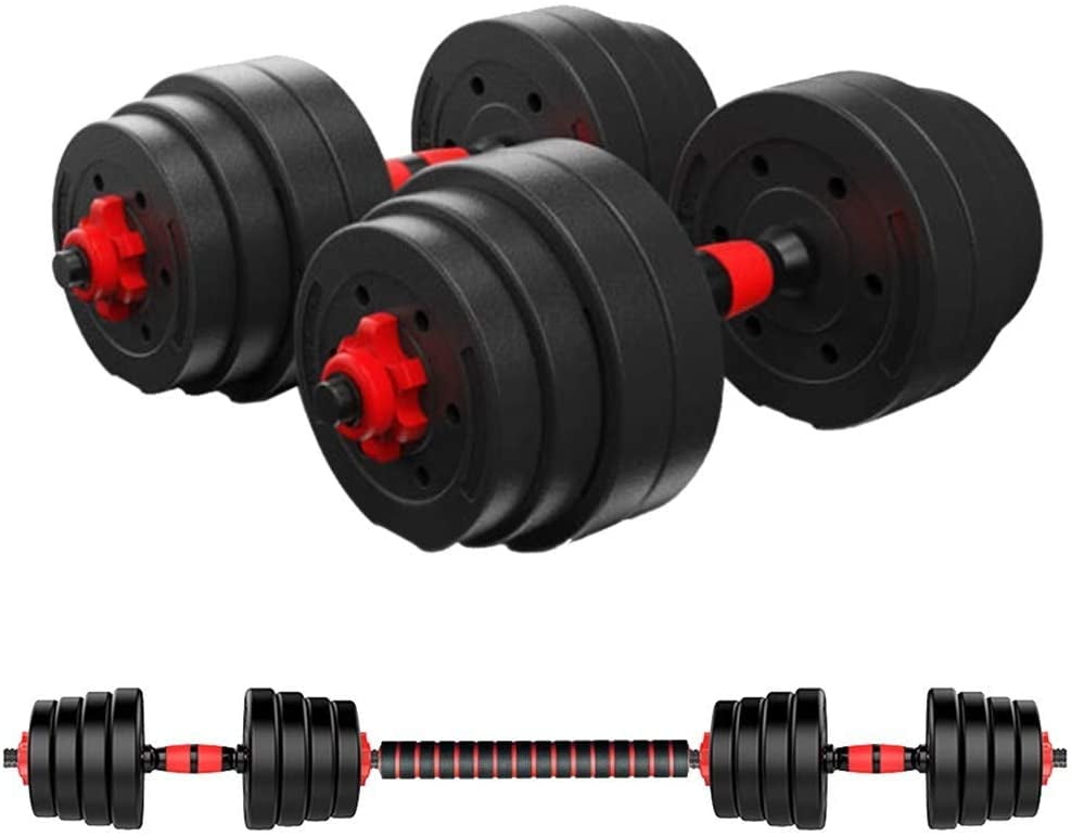 Details about   Totall 44-66 LB Weight Dumbbell Adjustable Cap Gym Barbell Plates Body Workout 