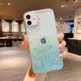 thumbnail image 1 of Funda de teléfono transparente con purpurina de lujo para iPhone 11 12 13 14 Pro Max XS X XR 7 8 Plus SE 2020 Mini funda trasera de parachoques suave Tan Jianjun unisex, 1 of 2