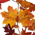 thumbnail image 7 of Fall Maple Garland, Artificial Fall Foliage Garland Hanging Leaves Vines Autumn Thanksgiving Decor for Home Wedding Party Christmas Garland Foliage Home Garden Party Decor, 7 of 7
