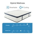 thumbnail image 6 of 10"/12"/14" Medium Firm Cooling Gel Memory Foam Hybrid Mattresses in a box with CertiPUR-US and Oeko TEX Certified, 6 of 8