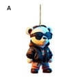 thumbnail image 2 of Hariumiu Lanyard Ornament Sure Here's A Product Title for Listing Car Christmas Tree Pendant Cartoon Bear Robot Hanging Home Beautification Supplies Window Bag, 2 of 7