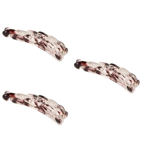 3 Count Hair Snap Clips for Women Barrettes Banana Bobby Pins Miss