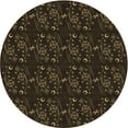 thumbnail image 1 of Ahgly Company Machine Washable Indoor Round Transitional Red Brown Area Rugs, 8' Round, 1 of 7