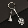 thumbnail image 1 of Llavero con colgante de bdminton simulado, recuerdo deportivo, regalo para estudiantes, regalos navideños., 1 of 8