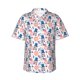 thumbnail image 1 of Balery American Gnomes Camisas hawaianas de manga corta para hombre, camisas playeras de corte holgado, camisas de vacaciones con botones,Medium, 1 of 7