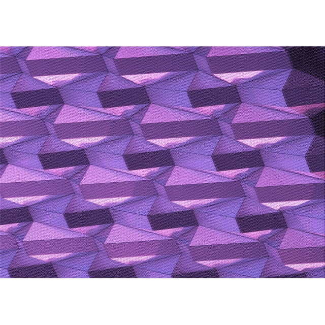 Ahgly Company Machine Washable Indoor Rectangle Transitional Purple Amethyst Purple Area Rugs, 2' x 3'