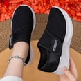 thumbnail image 4 of BRGZLK Women's Walking Shoes 2026 Versatile Mesh Breathable Adjustable Wide Width Flats Summer Trendy Soft Sole Comfortable Easy On Off Women Sneakers Black 9, 4 of 7