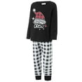 thumbnail image 3 of Hirigin Family Christmas Pajamas Matching Sets Long Sleeve Santa Hat Print Tops + Stripes Pants Set Holiday Sleepwear, 3 of 9