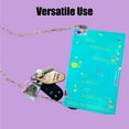 thumbnail image 5 of Bookmark Purse Strap, Acrylic Bookmark Purse with Gold Chain, Functions Bookmarks, But Also Creates A Purses Strap Can be Hung Keychains Car Keys (2pc), 5 of 5