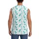 thumbnail image 4 of Fotbe Utensiles Men's Camiseta sin Mangas Estampada para Hombres, Playera Casual para Gimnasio, Entrenamiento, Playa-Large, 4 of 7